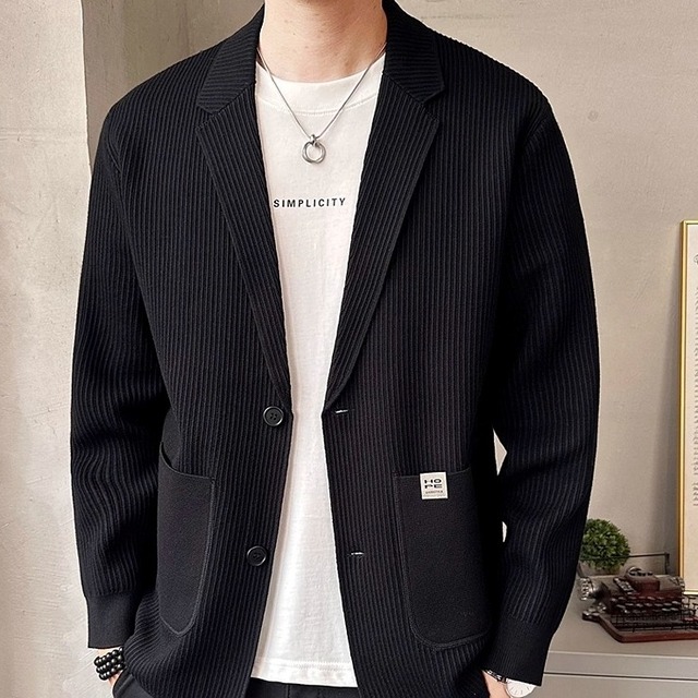 パッチポケット シングルブレスト ヒップ丈 ジャケット 2color OJ0597