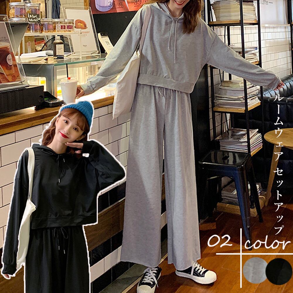 スウェット セットアップ レディース ルームウェア 上下2点セット 春秋冬 大人 かわいい おしゃれ カジュアル 部屋着 スポーツ ヨガ 大人可愛い 大人女子 Ritz Chic レディースファッション通販