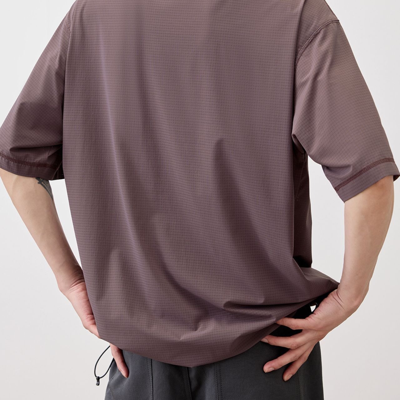 裾ドローコードTシャツ　MT0170006