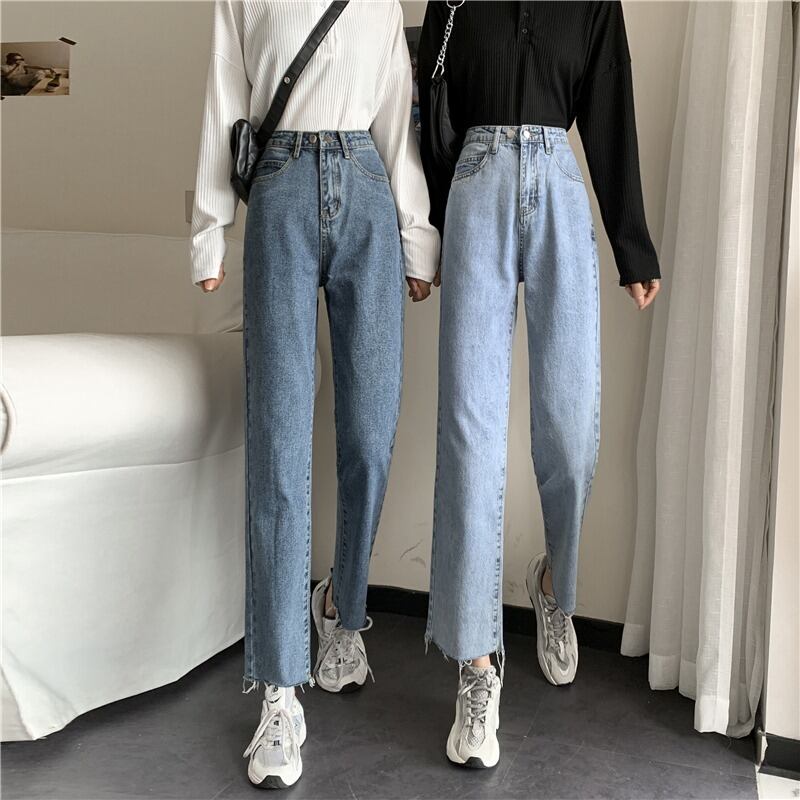 スプリングオータムジーンズ サマー薄手ルーズウェストパンツ 春物 夏物 秋物 1号婦人87953158961