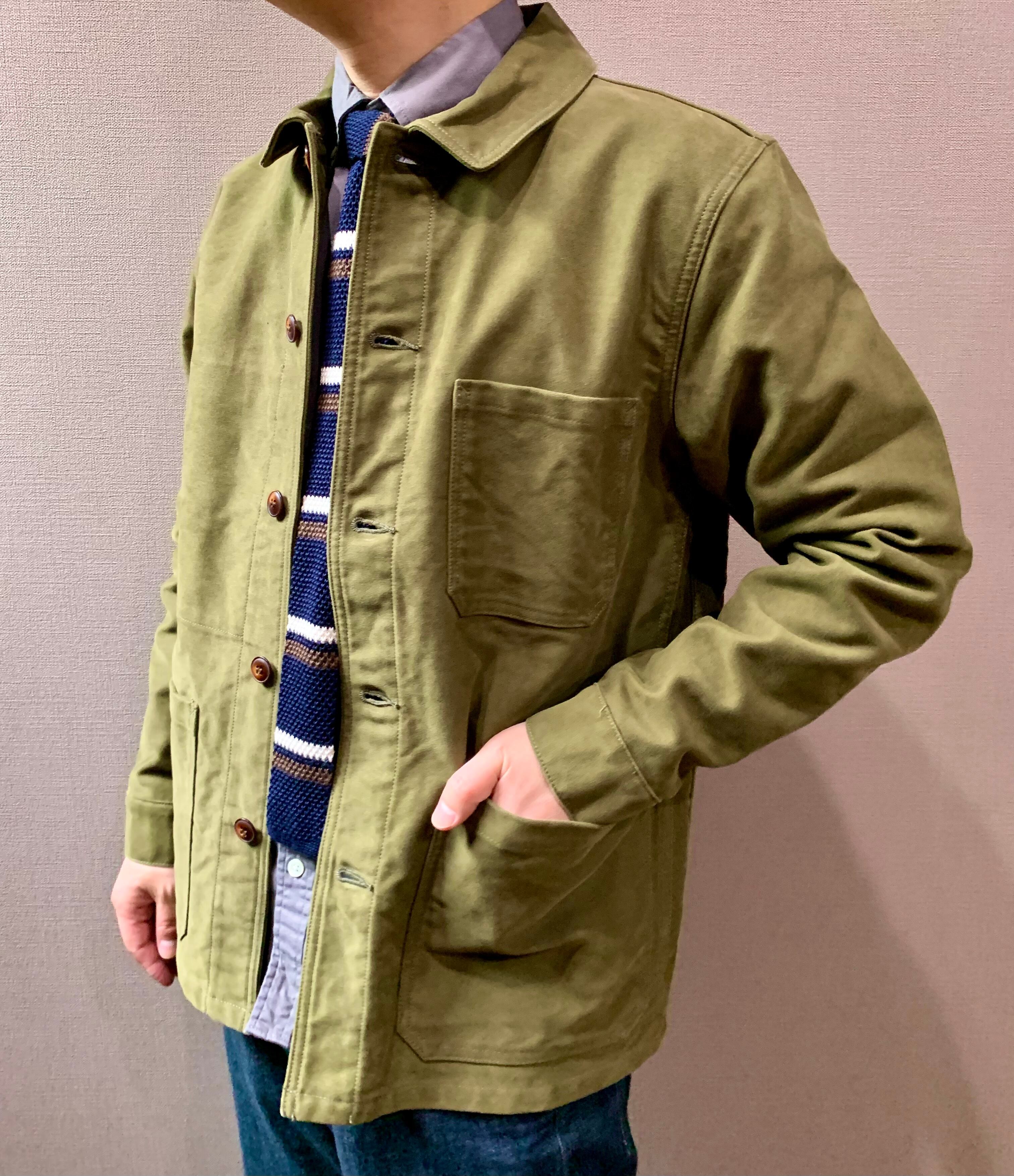 FOB FACTORY フレンチ モールスキン ジャケット カバーオール | gladto