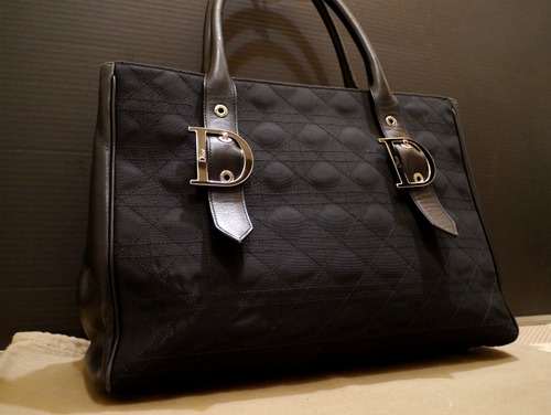 美品◆ChristianDiorディオール ラブリー トートハンド バッグ黒