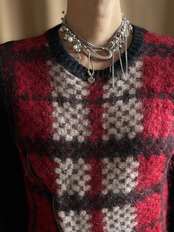 YASUTOSHI EZUMI zipper design knit-4564-3