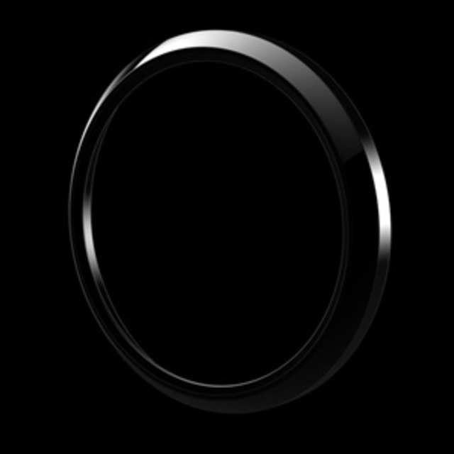 ゴーバッジ グリルバッジホルダー交換用リング（黒） - メイン画像