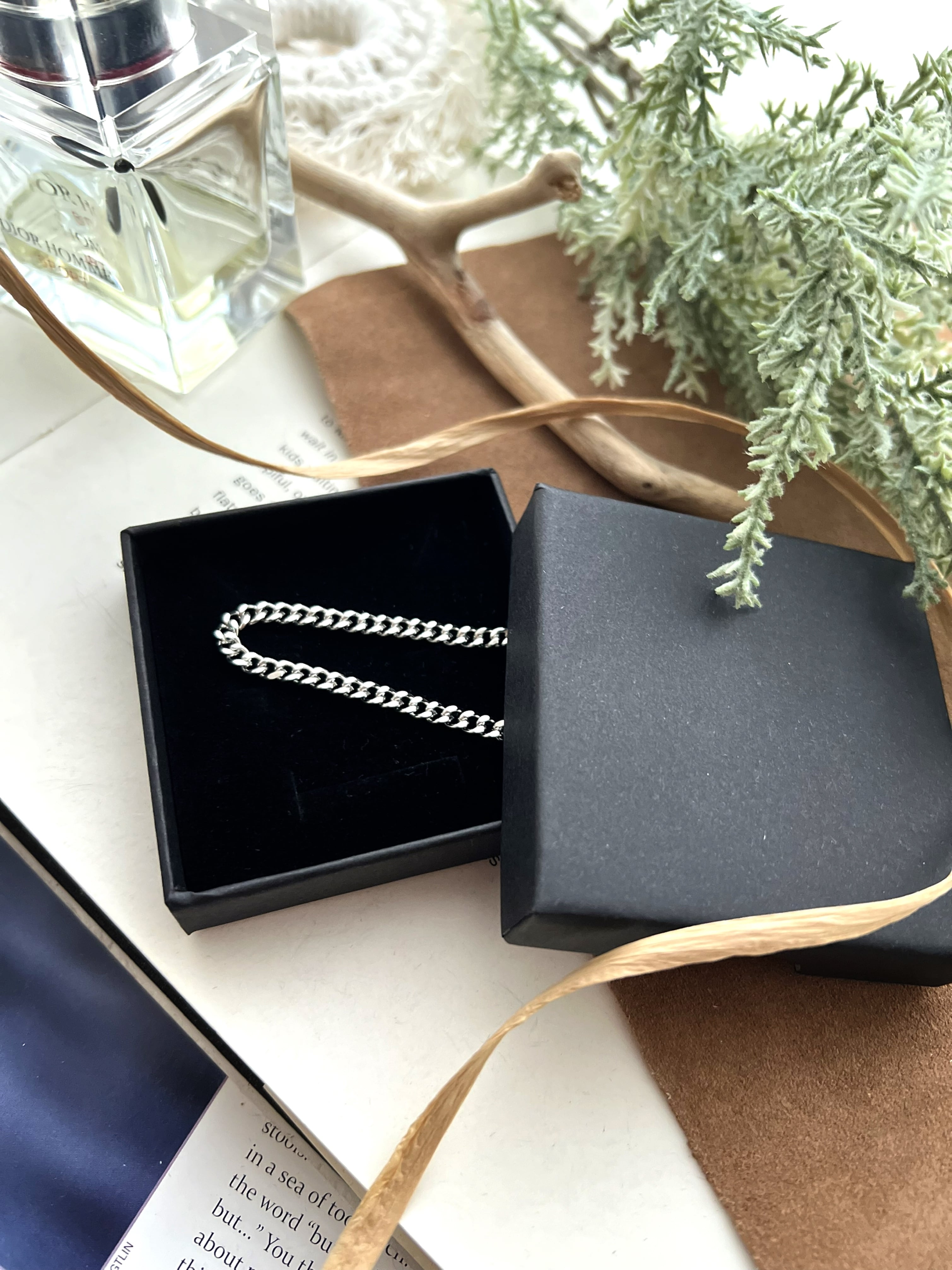 Curb Chain Necklace【SILVER】 | Akto