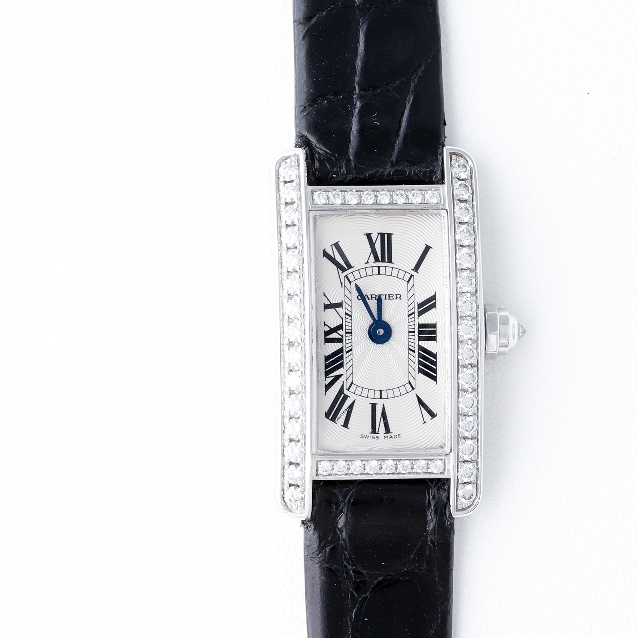 カルティエ タンク アメリカン ミニ WG 純正ダイヤモンド