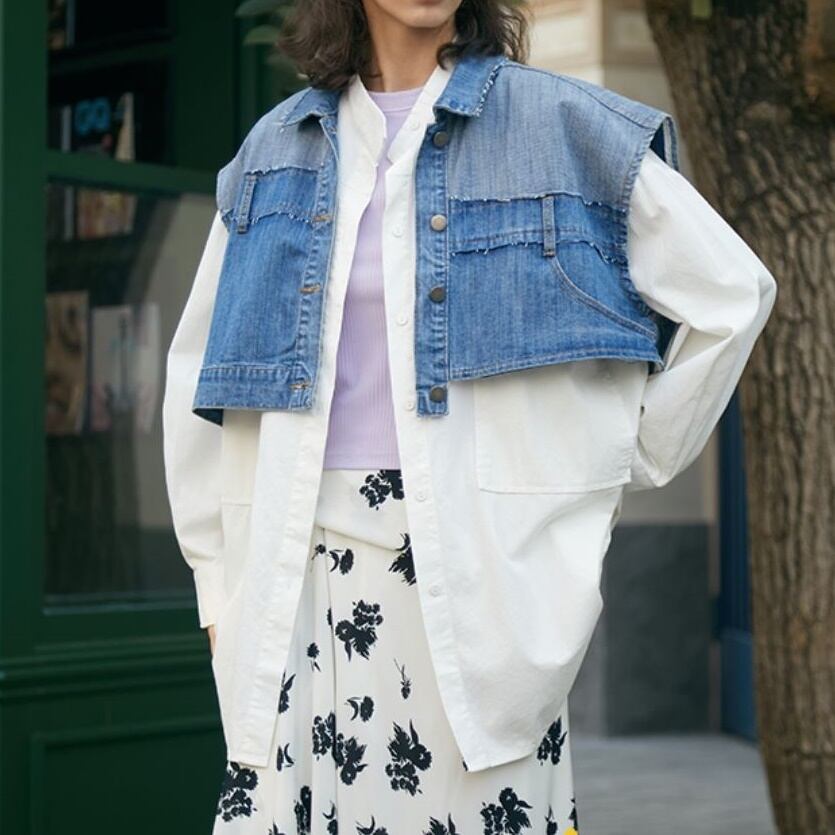 Denim short vest Etrodde