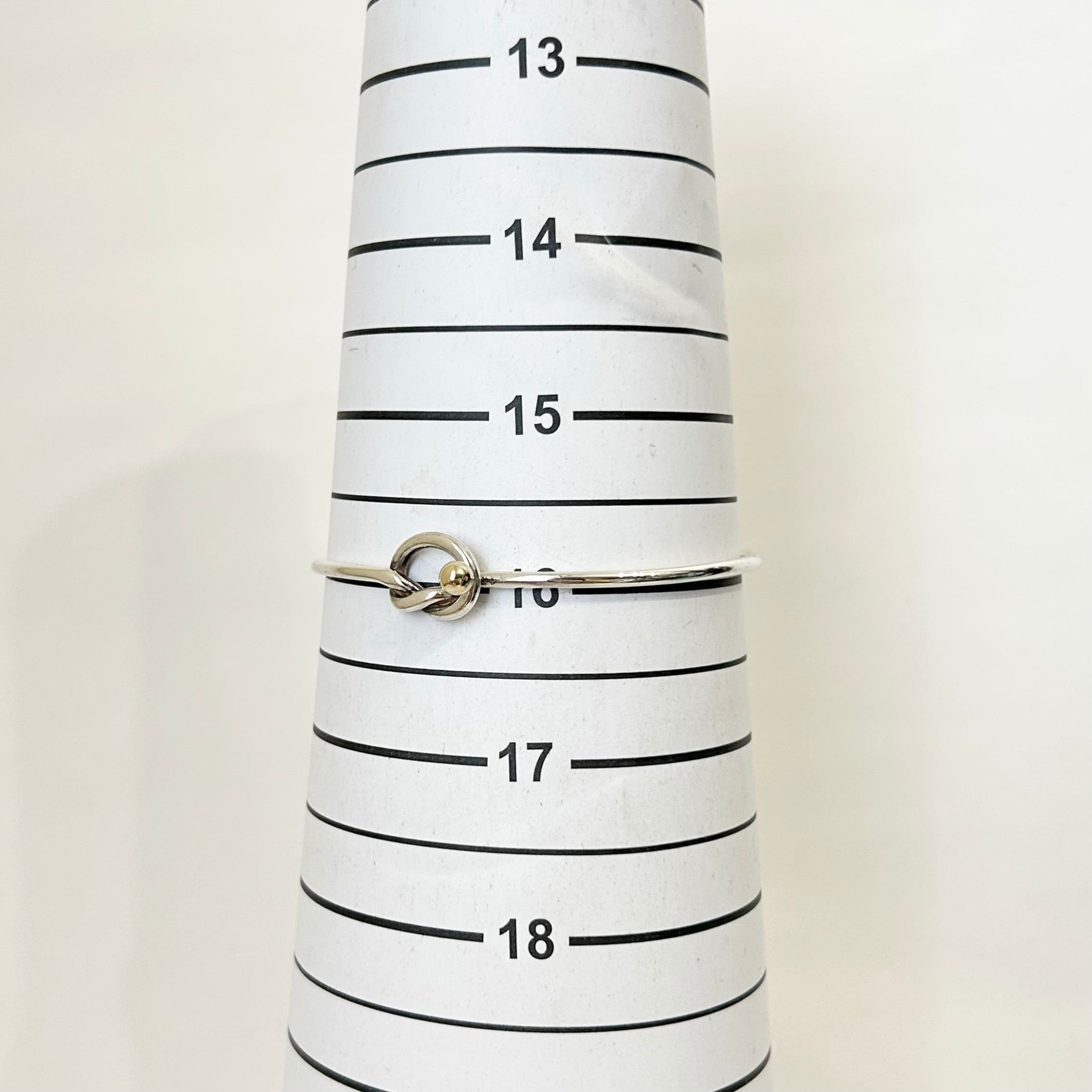 TB7056】Tiffany&Co. love knot bangle/silver925,K18/ティファニー