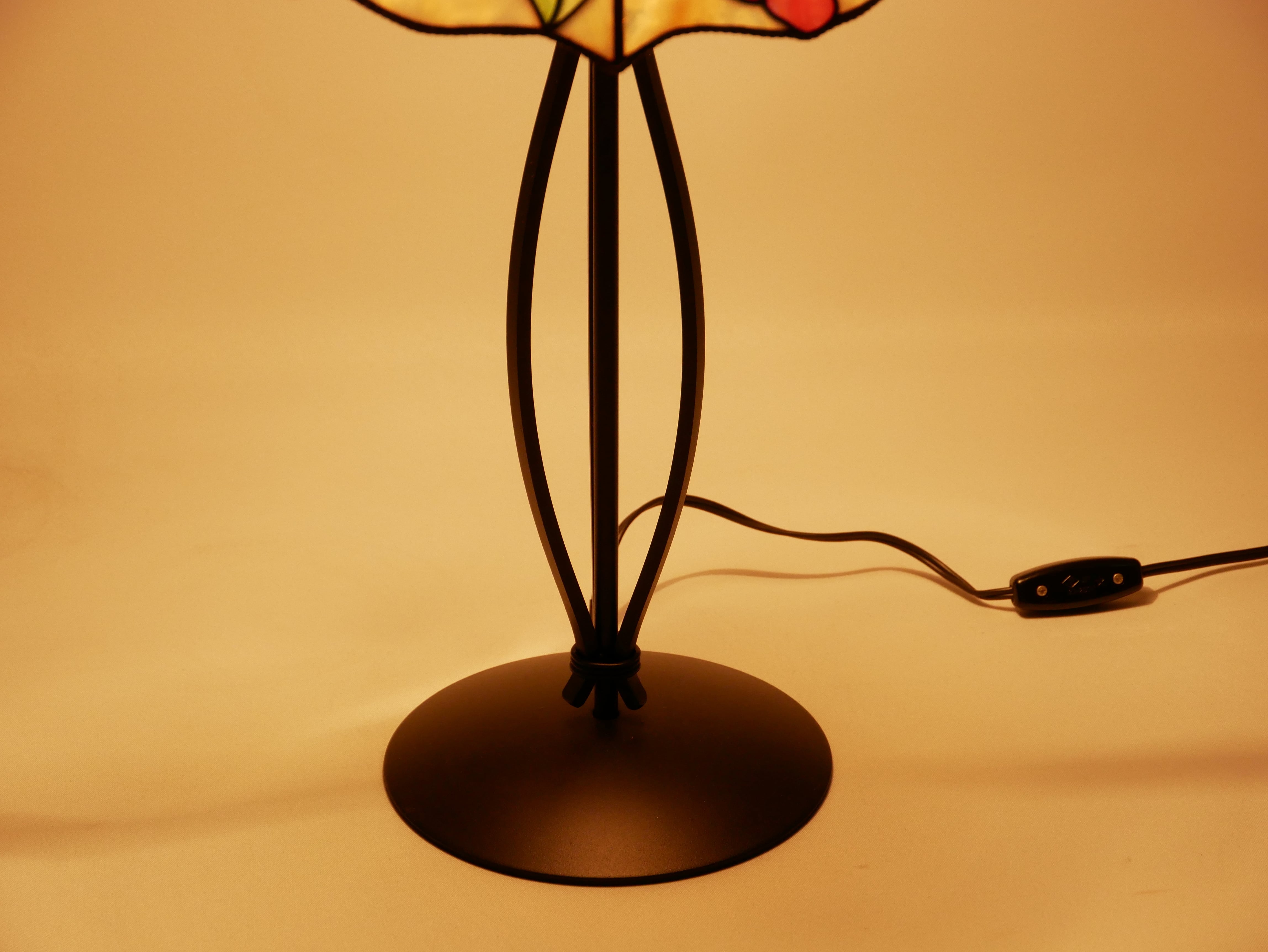 ステンドグラス】ランプ フクシア IY | ステンドグラス工房かわ