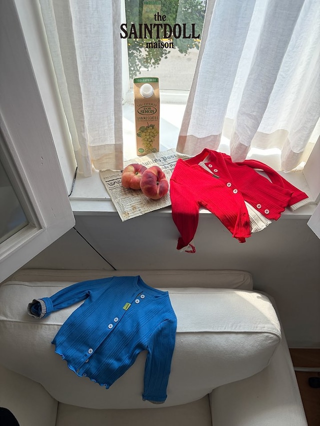 【取寄】saint doll｜como button cardigan｜コモボタンカーディガン｜S-JL｜kids&jr｜26 autumn