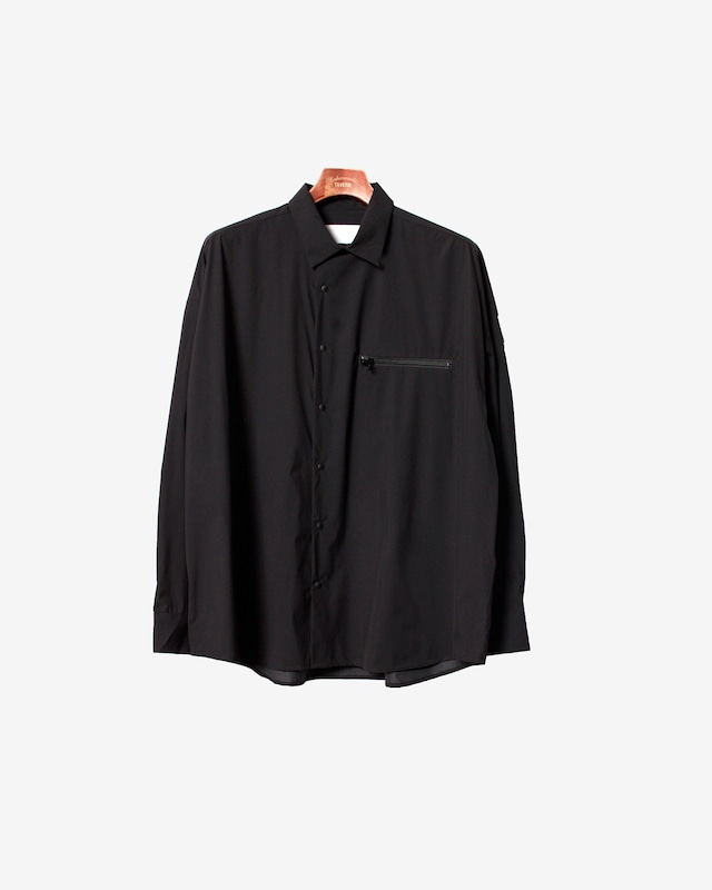 Pocketable Nylon Shirt -black <LSD-BA1S2>