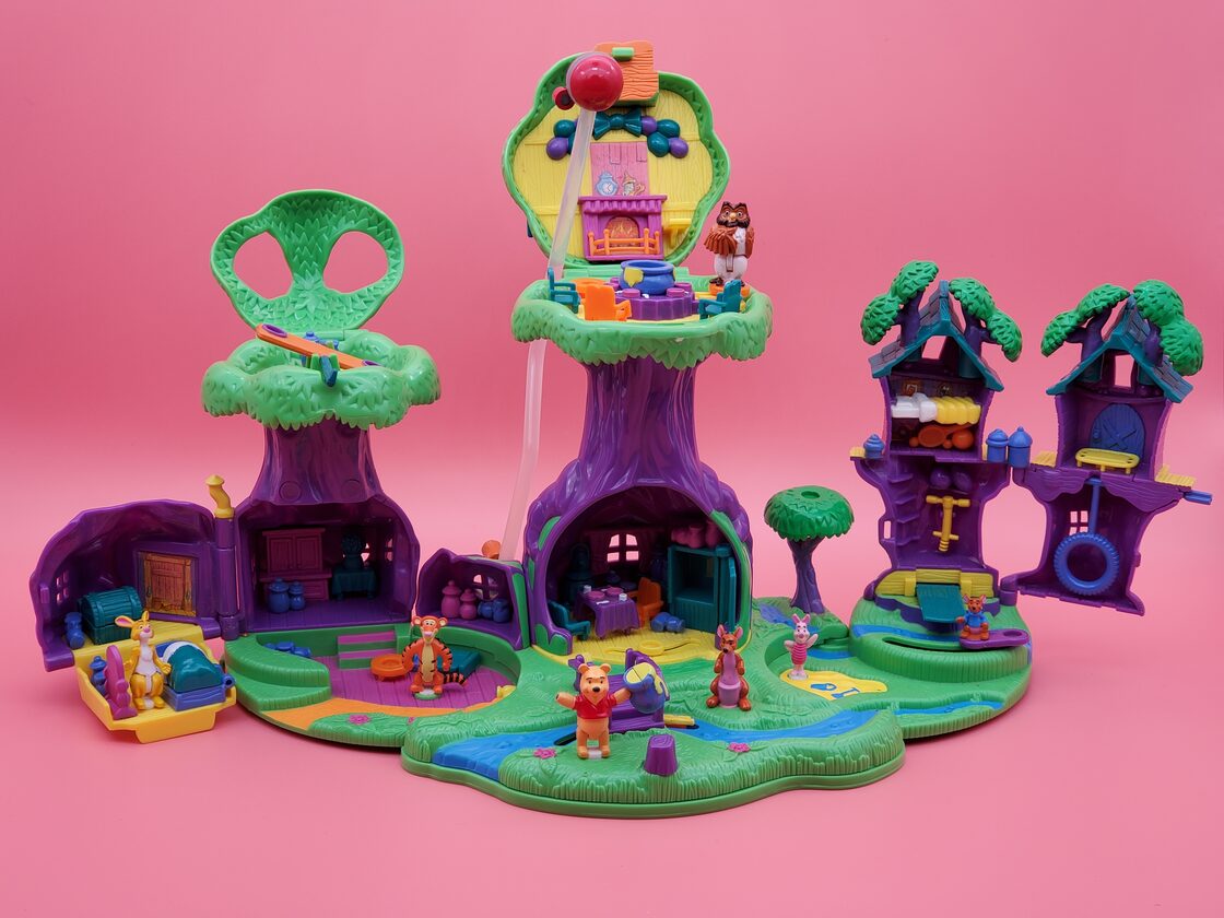 ディズニー ポーリーポケット くまのプーさん 100エーカーの森 ほぼ完  