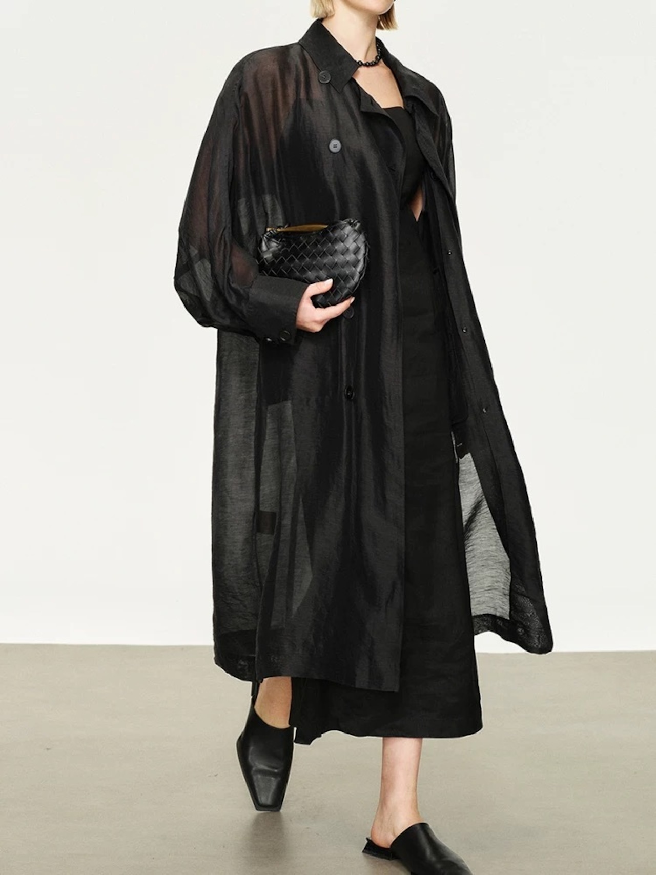 リネンブリティッシュスタイルコート