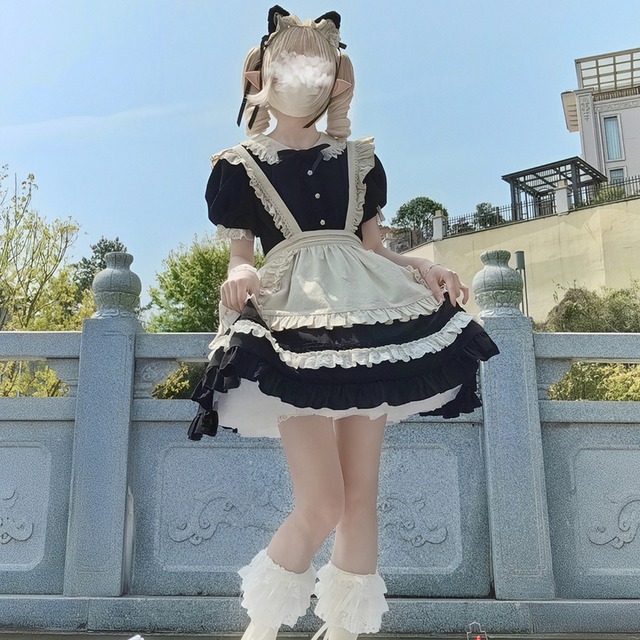 クラロリ エプロン クラシカルメイド服 英国 ヴィクトリアン風 メイド服 メイドカフェ イベント衣装