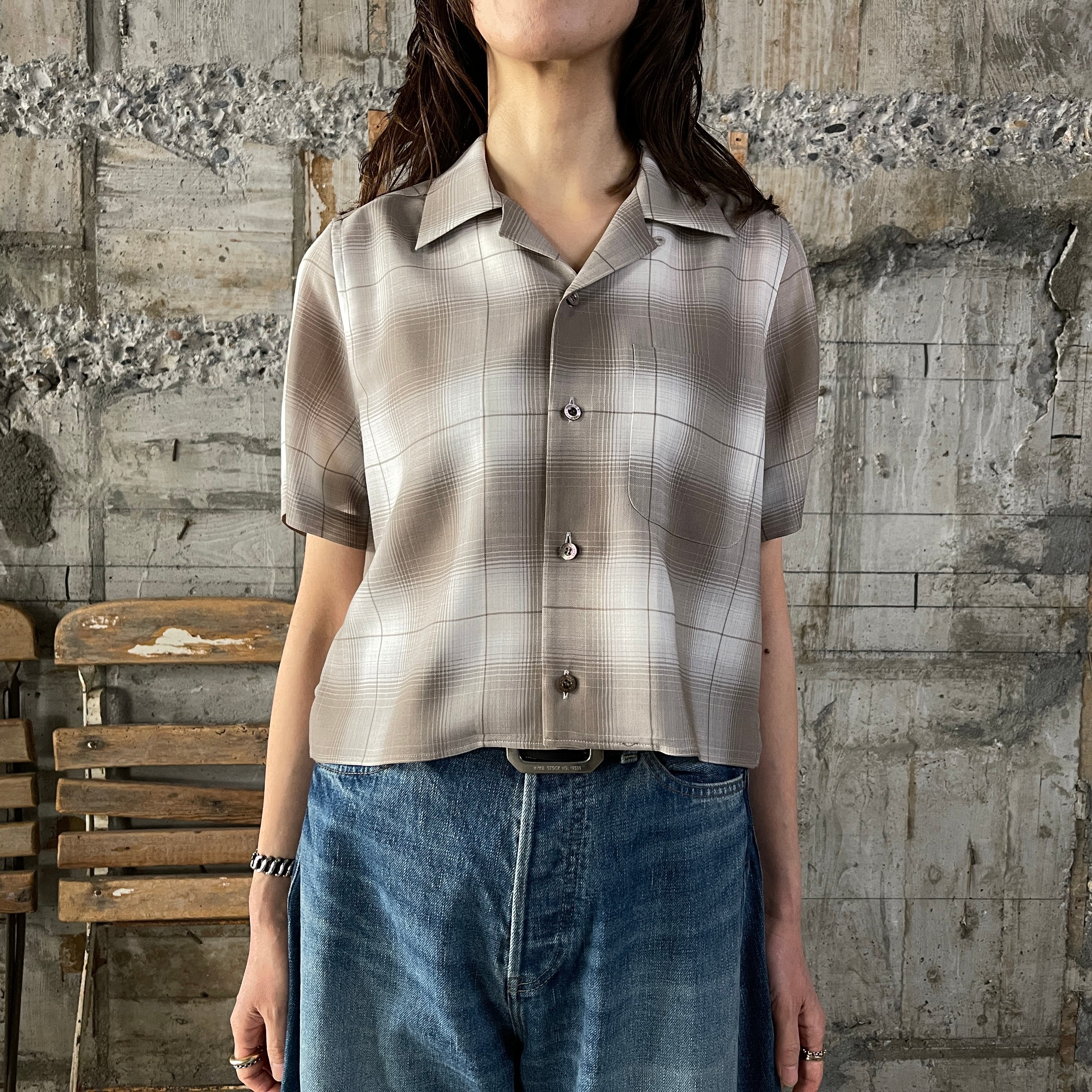 HYKE【ハイク】 T/W OMBRE CHECK SHIRT (15235) | glamour online