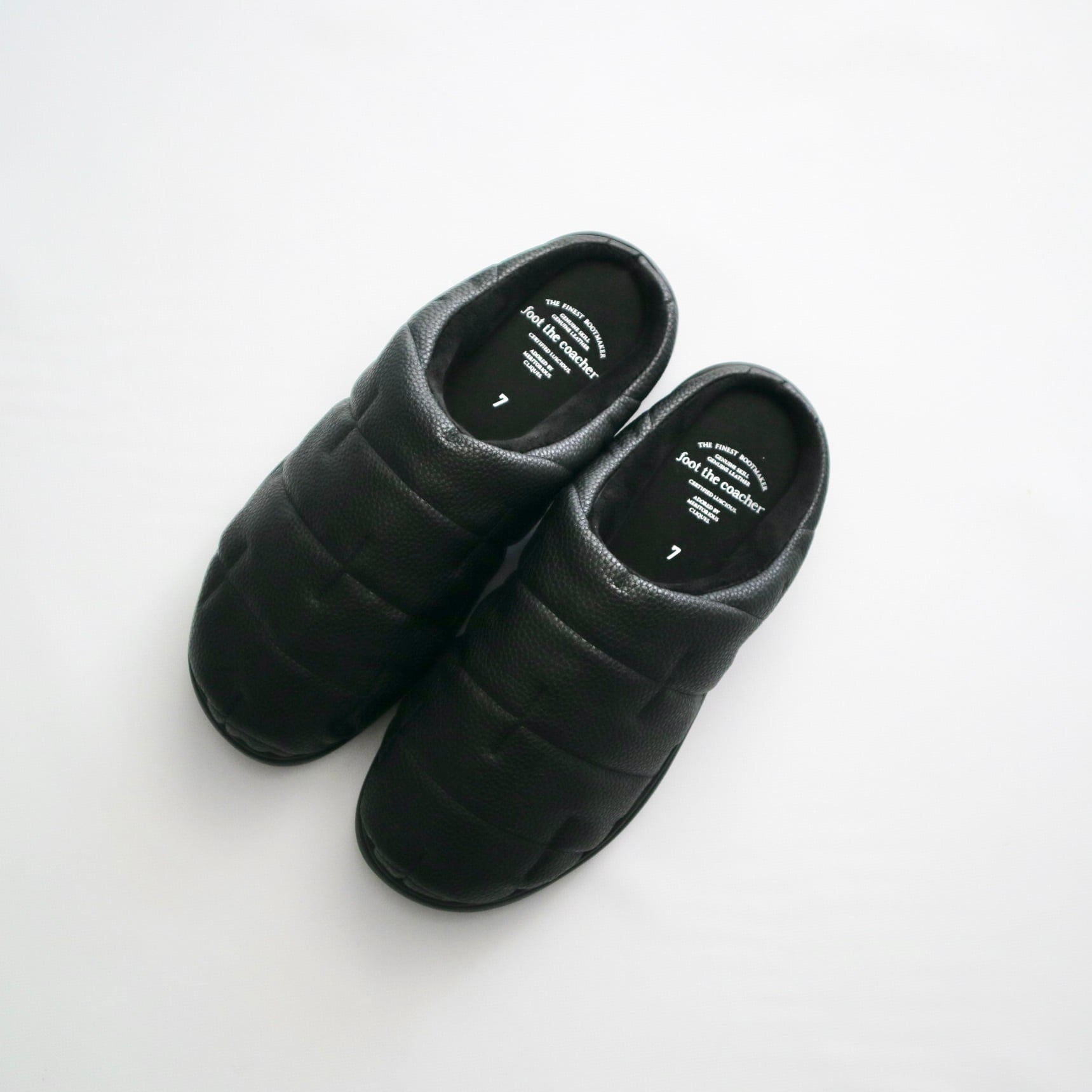 foot the coacher フットザコーチャー】QUILTING SANDALS -VERTICAL 
