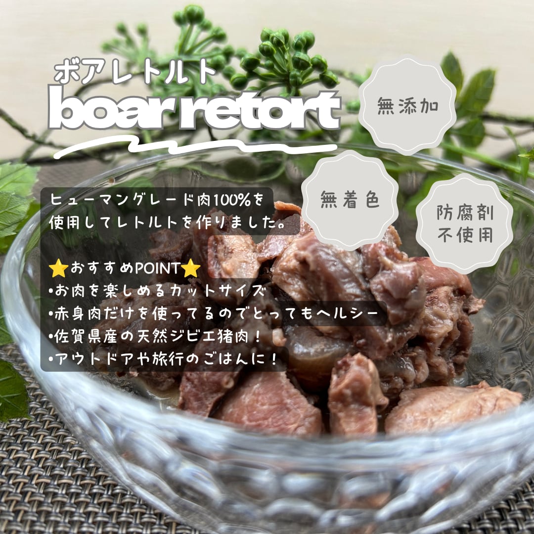 毎月１回お届け！猪肉のレトルト １０個セット
