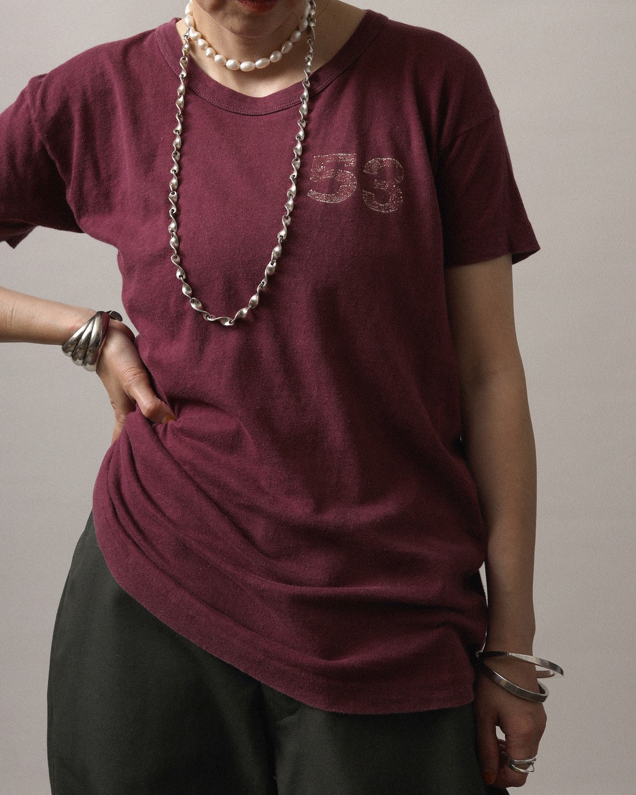 1950-60's 53 / Printed T-Shirt