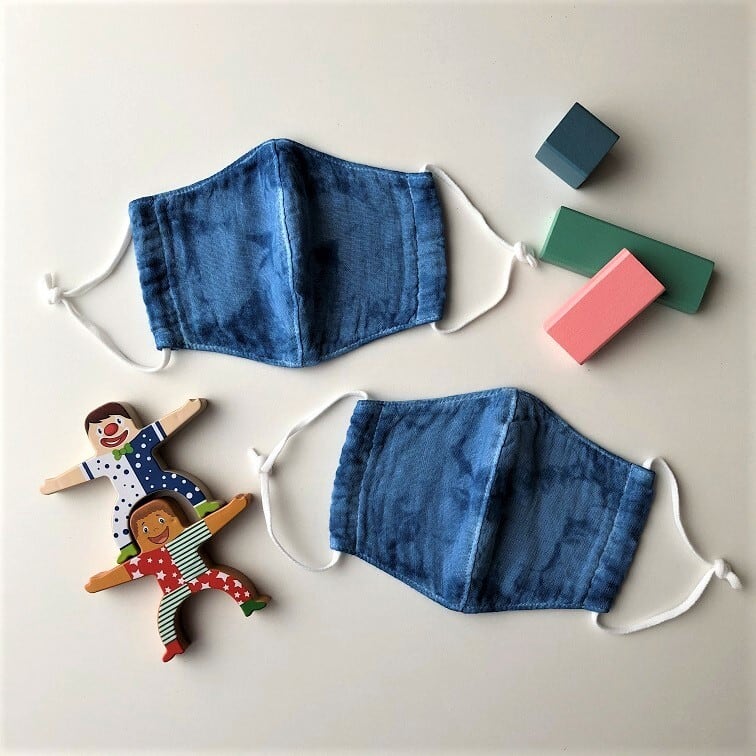 あまべ藍キッズ立体マスク(1枚)