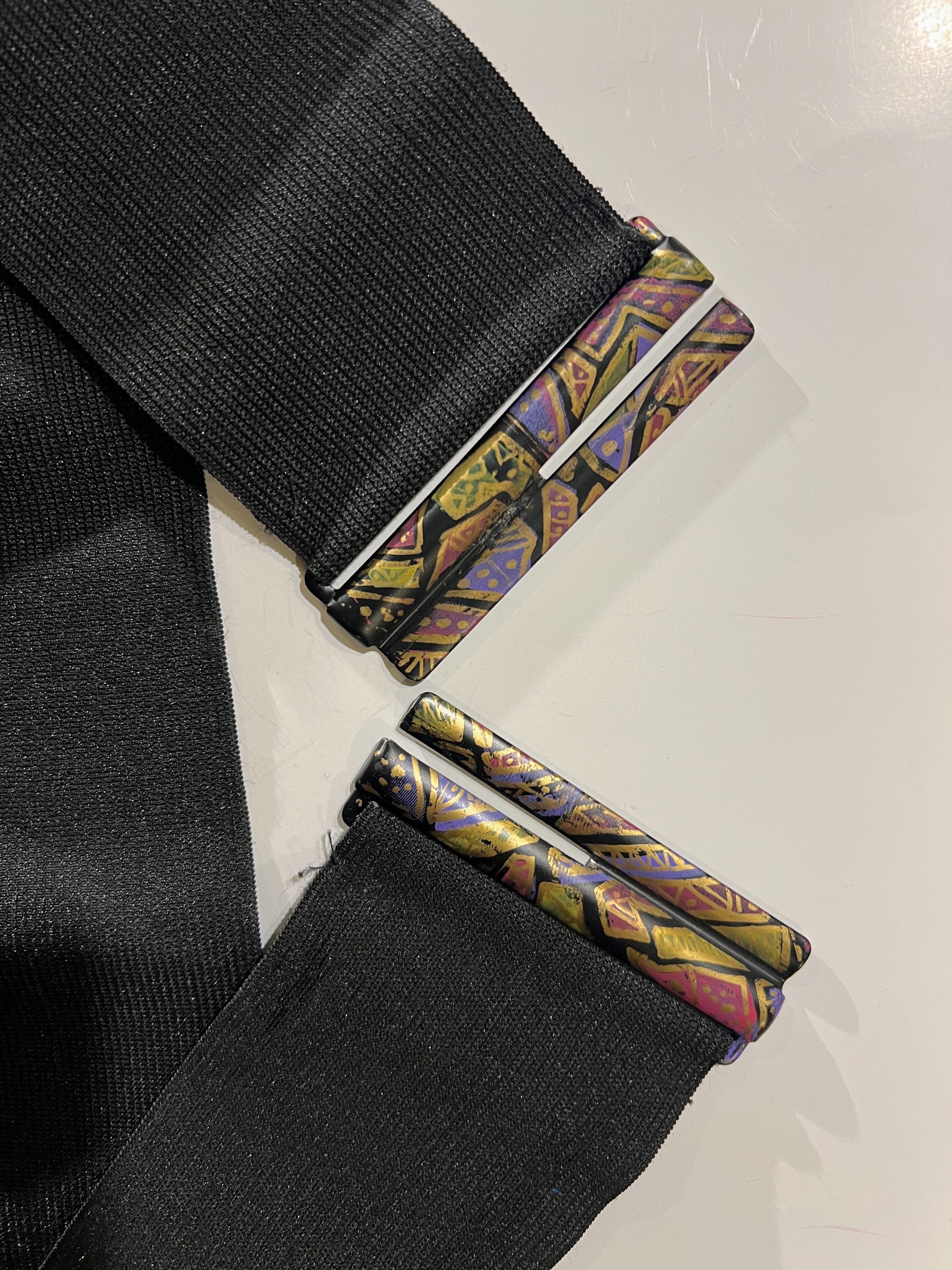 80s geometric belt