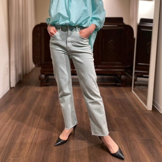 denim pants mint