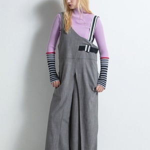 アウラアイラ AULA AILA BORDER SLEEVE RIB KNIT