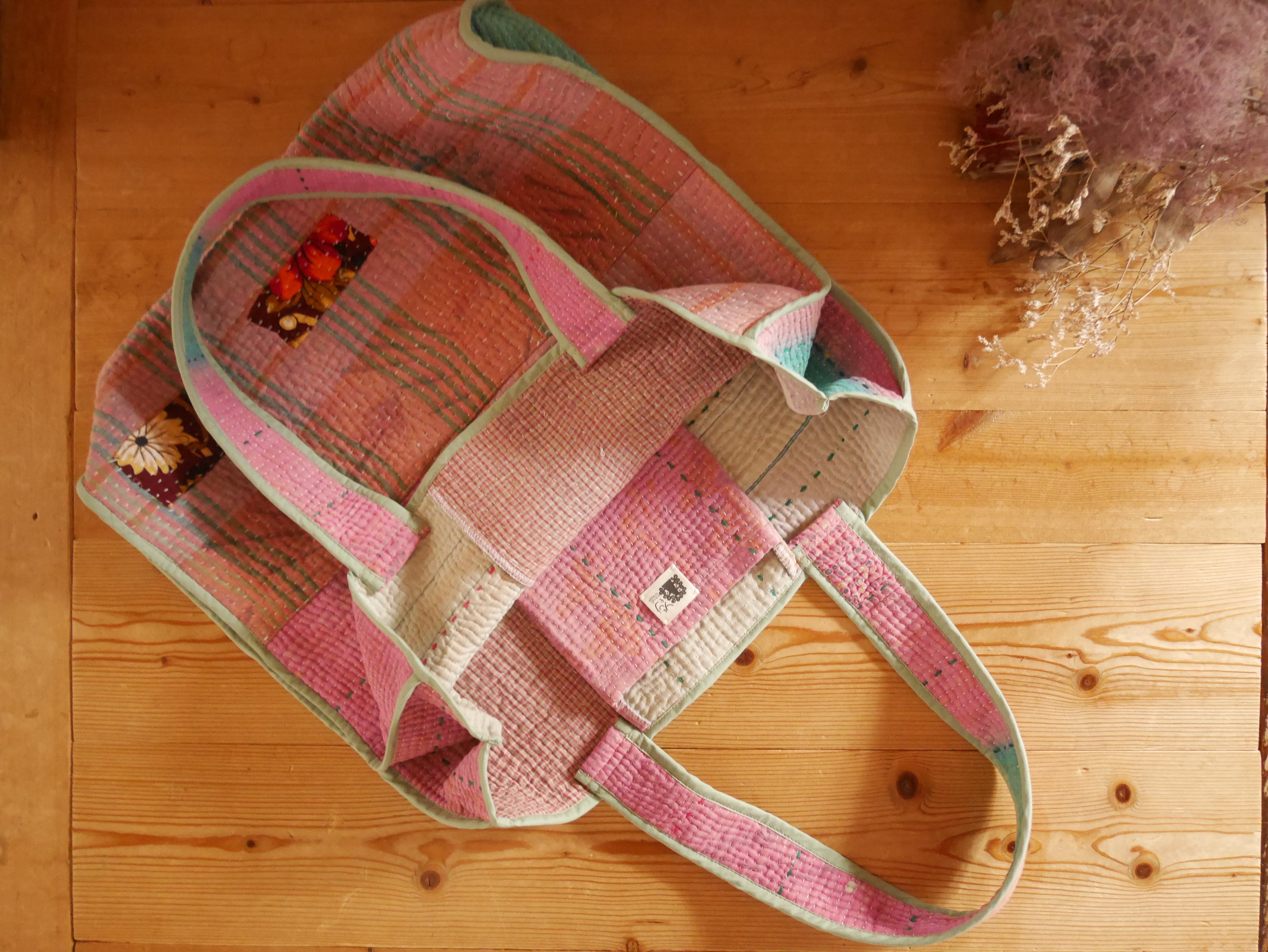 ラリーキルト・トートバッグ（大）・A | yuj handicrafts