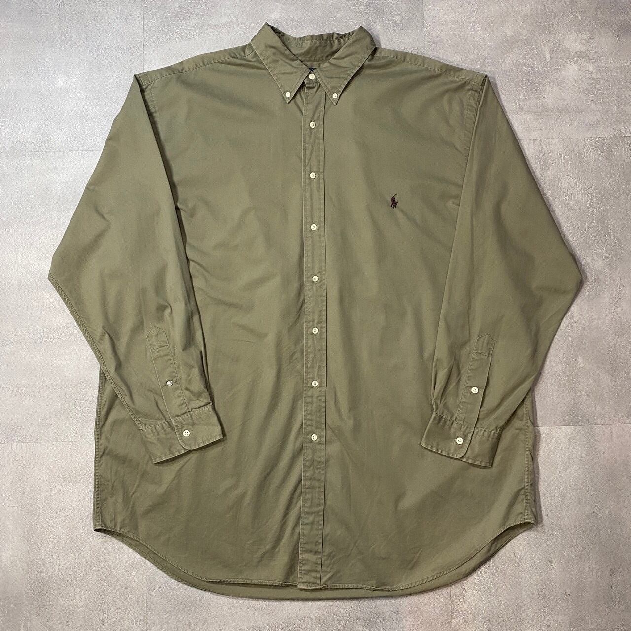 《2XL》Ralph Lauren ラルフローレン 長袖シャツ 無地 No.4155