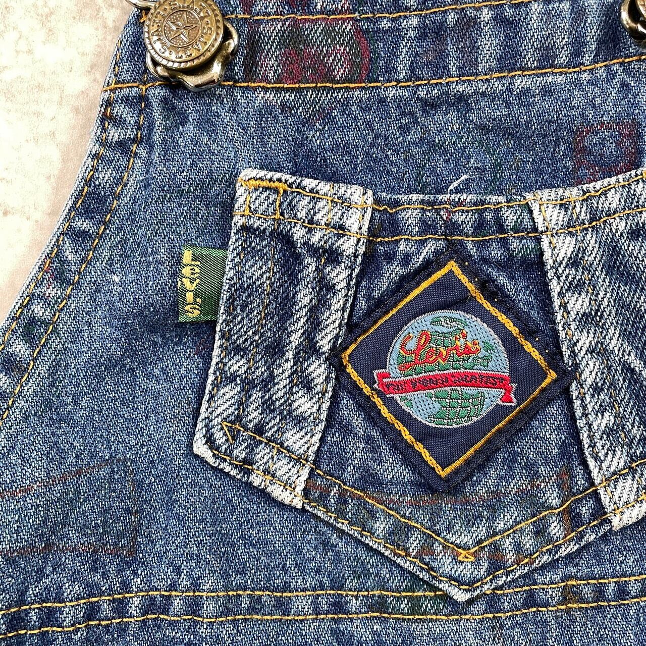 kids】希少 90年代 USA製 Little Levi's リトルリーバイス 地球