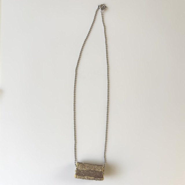 ＃25055 ネックレス／地層のパーティ　Necklace／A Party of Clay Strata