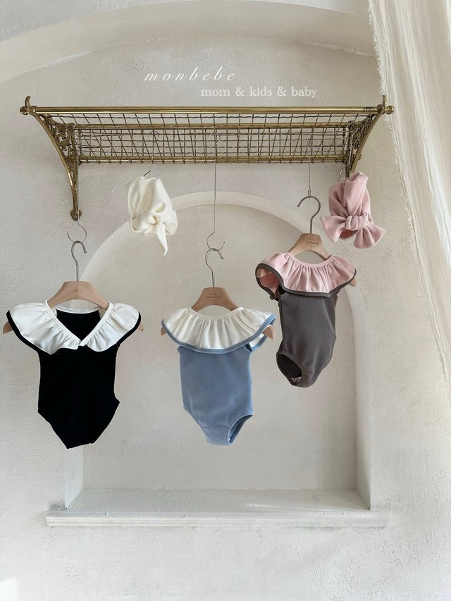 monbebe［取寄］26 multy frill swim suit (bonnet set) 26summer