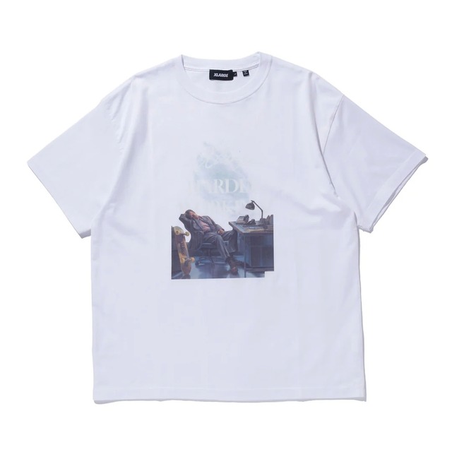 【XLARGE】HARDLY WORKING S/S TEE / WHITE 【エクストララージ】