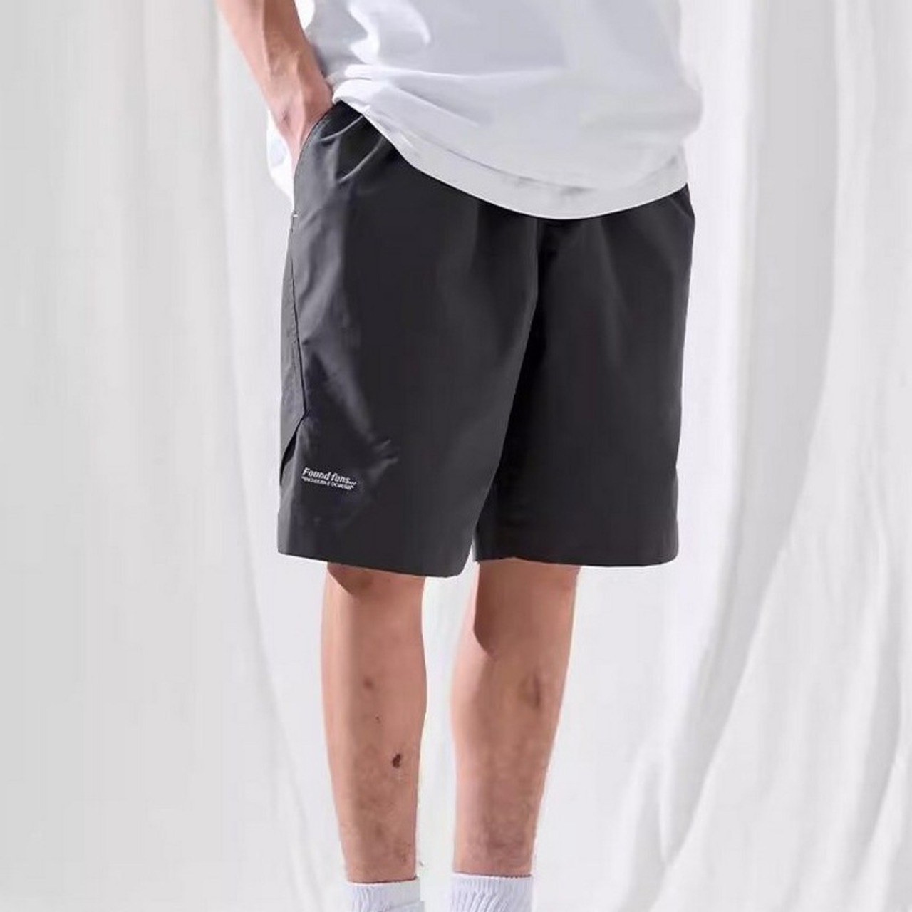 サイドスリットハーフパンツ　A4190