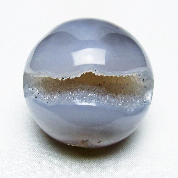 アゲート 笑口丸玉 ジオード スフィア 丸玉 一点物 141-5121