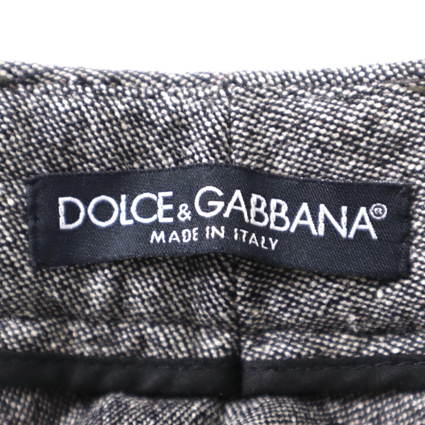 美品 ドルチェ&ガッバーナ DOLCE&GABBANA パンツ シルク 裾ジップ 総柄 七分丈 ボトムス レディース 36(S相当) マルチカラーなし