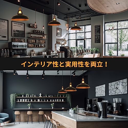 Haian Support ペンダントライト レトロ 照明器具 E26 引掛け