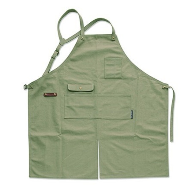 ワークエプロン Y字バック　 カーキ