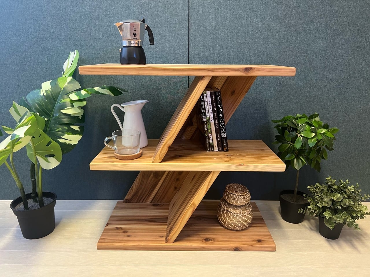 送料無料】 シェルフ アングルタワー スギ