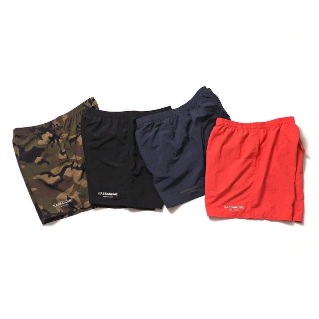 bassandme versatile nylon shorts 5inch "reflect logo"