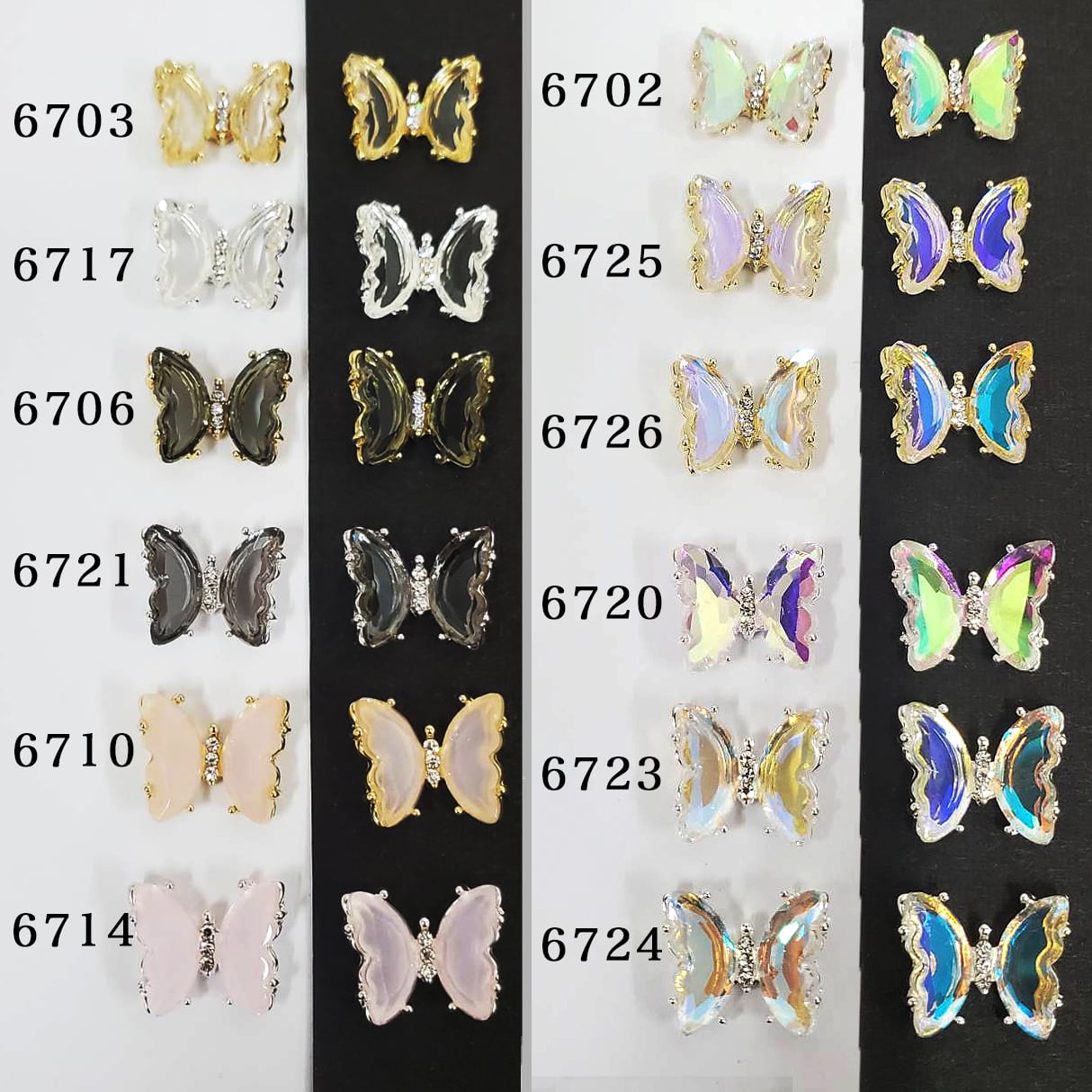 10個セット】蝶々 ネイルパーツ バタフライネイル - メルカリ No80. 3