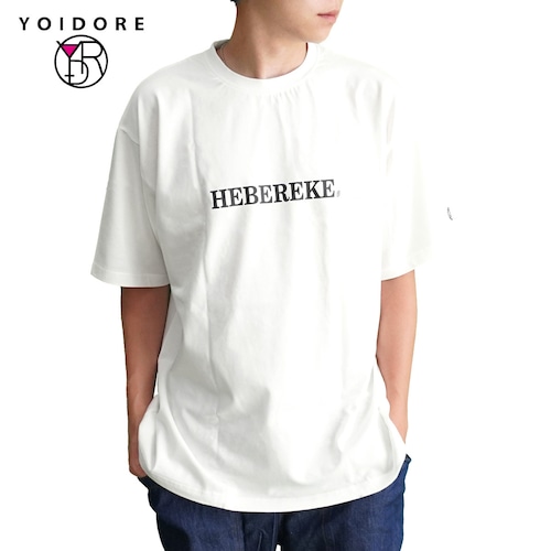 YOIDORE ヨイドレ ベーシックロゴTEE 半袖Tシャツ メンズ レディース オーバーサイズ ロゴT バックプリント rit826228 WHITE