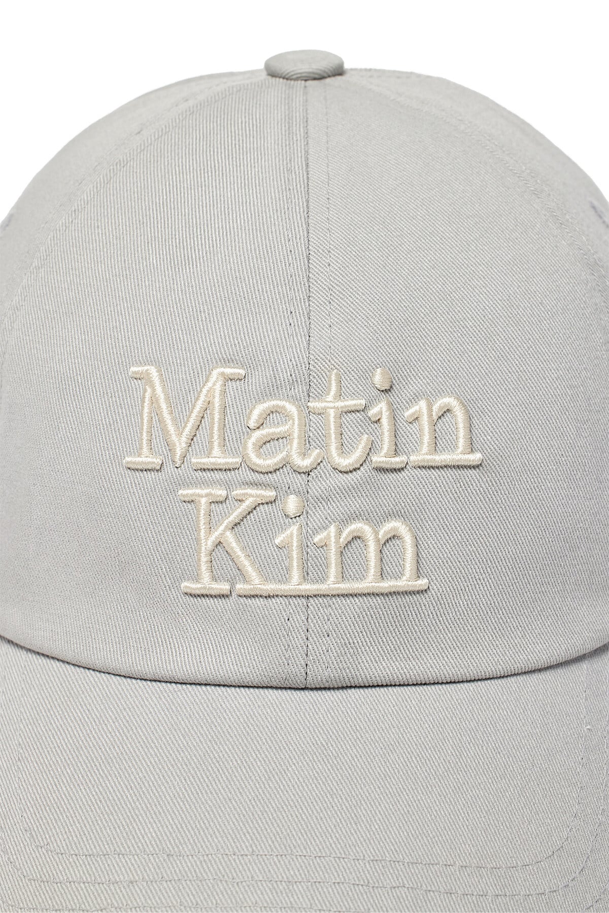 Matin Kim] MATIN VOLUME LOGO BALL CAP IN GREY 正規品 韓国ブランド