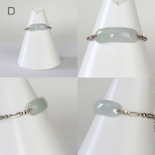 光差し込む！翡翠 シルバー ブレスレット A貨翡翠 jd_br1031