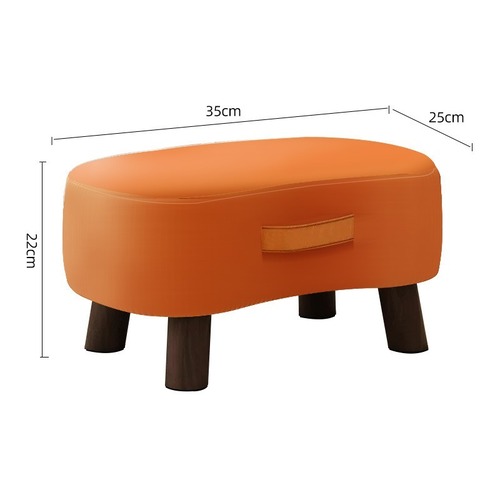小さいスツール 無垢材 スツール 高さ22cm ７カラー オレンジ グレー グリーン 家庭用 玄関椅子 靴用スツール コーヒーテーブル用スツール 大人用 子供用 小さなスツール リビングルーム用 ドア用スツール