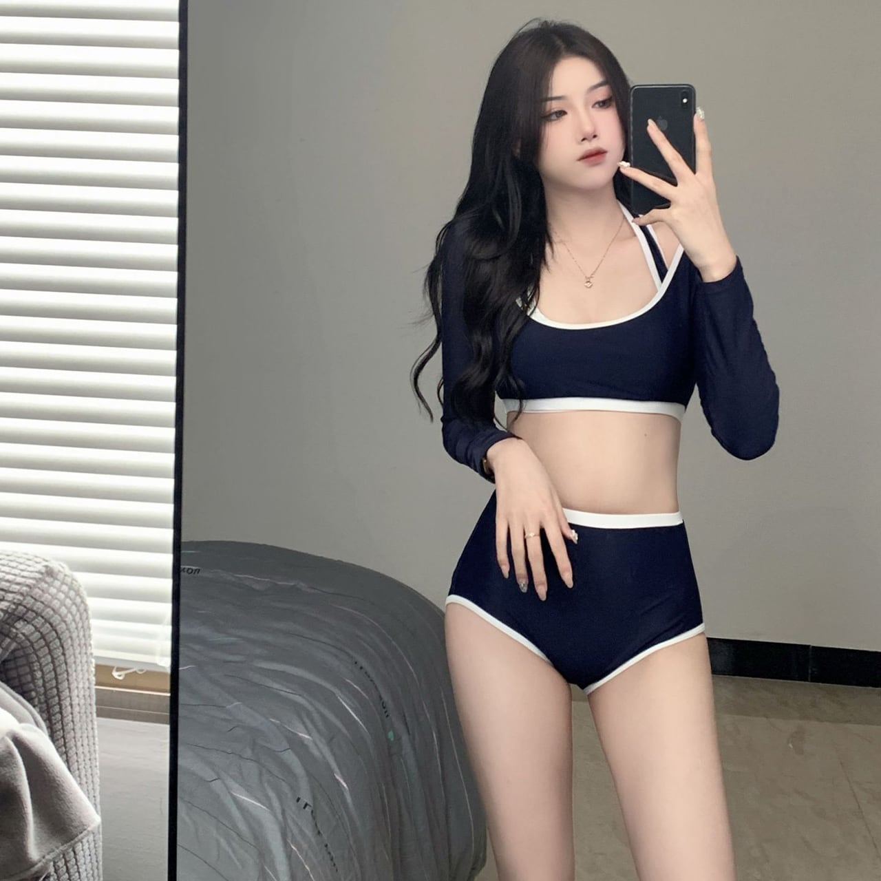 フィットネス 水着 レディース 体型カバー 2点セットsexy 長袖 ショーツ XY-DP-A29016