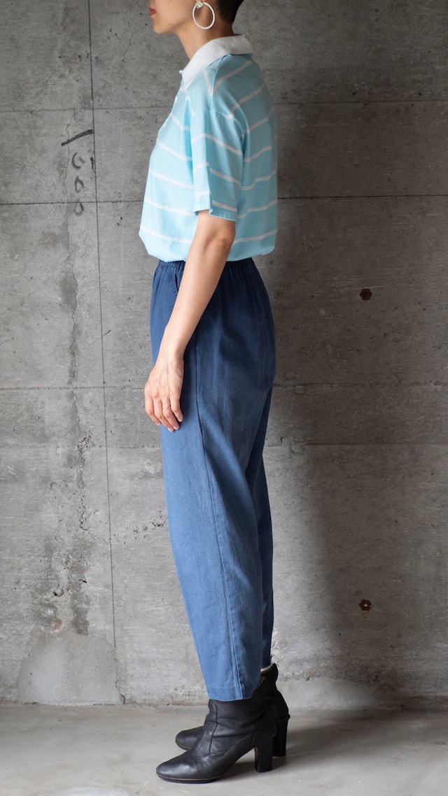 "PUT ON SHOP" 1970s Polo shirt