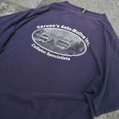 good fade painted Caruso's auto-motive print tee