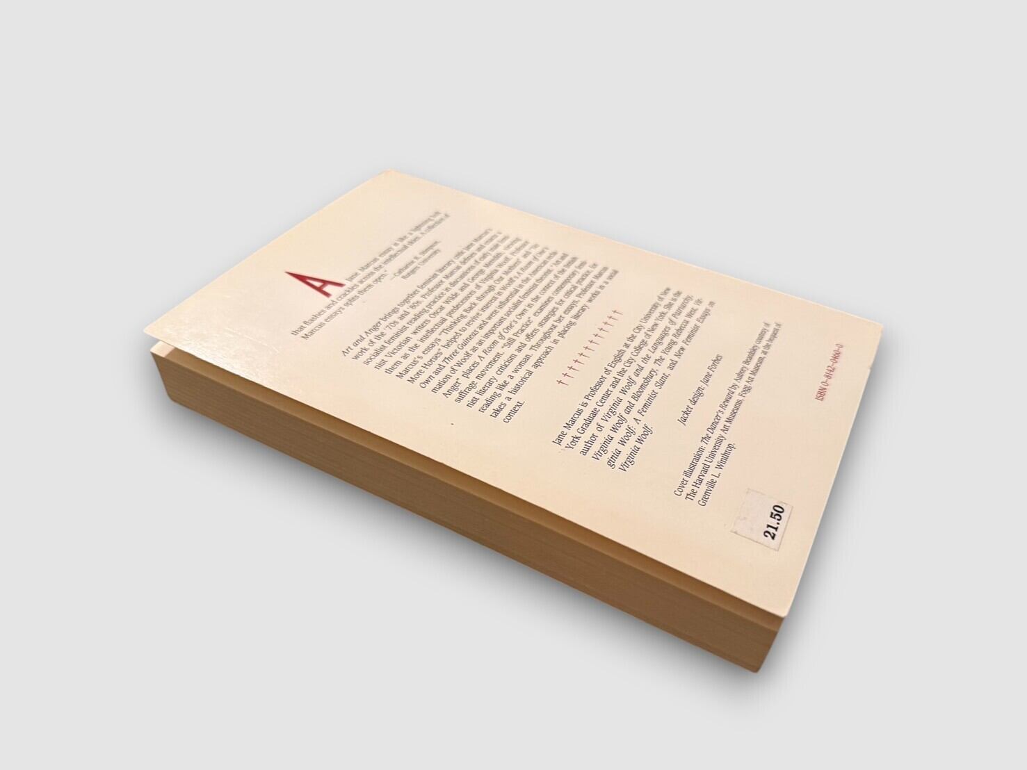 SL1099】【FIREST EDITION】Art & Anger: Reading Like a Woman(1988