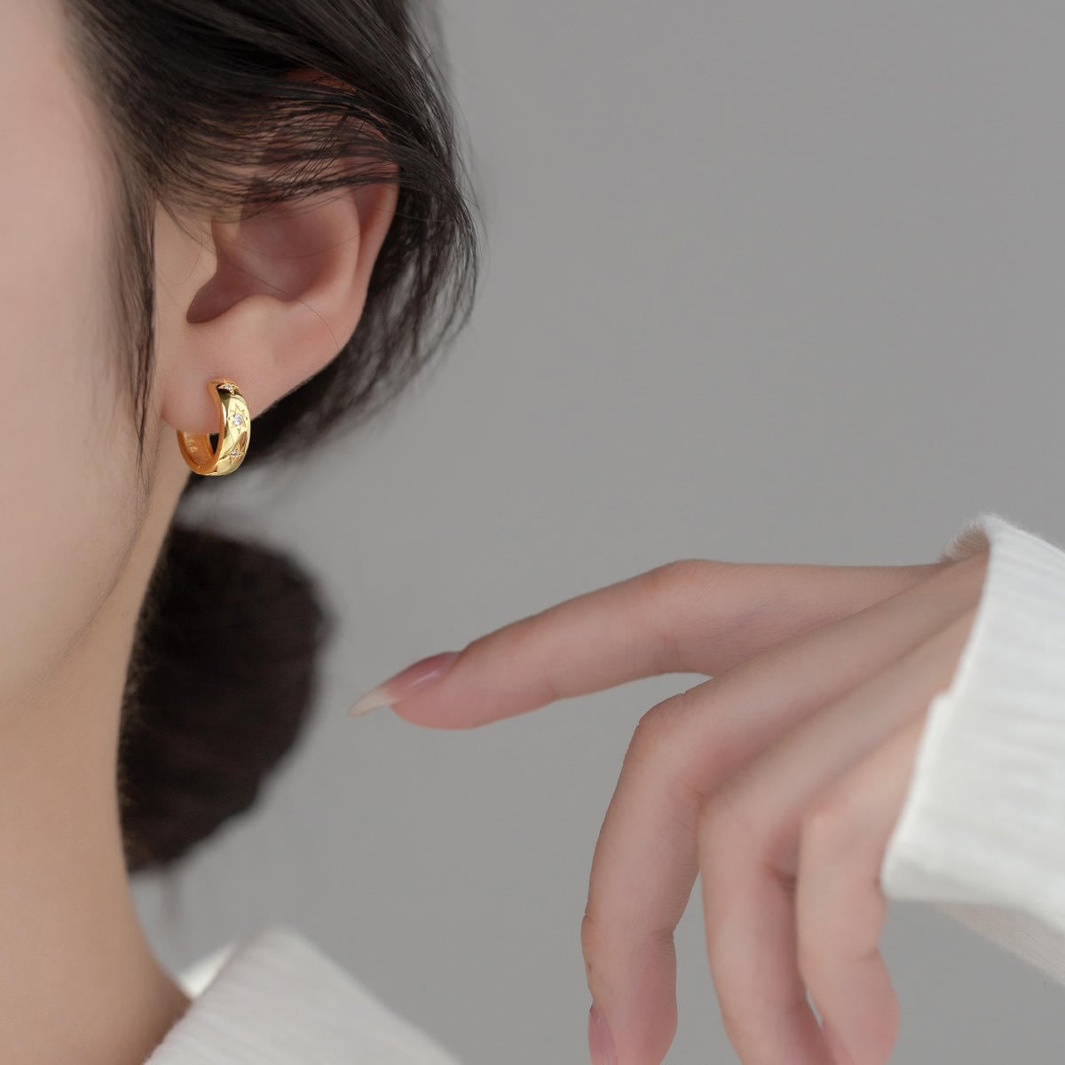 Star Hoop Pierce(スターフープピアス)