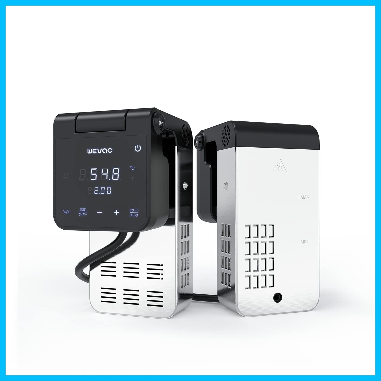 Wevac 低温調理器 1100W スロークッカー 低温調理器具 低音調理機 低温